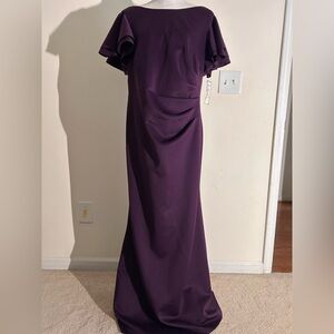 Jessica Howard Women's Dress Short Sleeve Maxi Purple Size 14W NWT